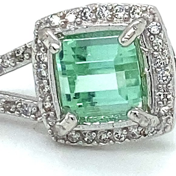 Paraiba Tourmaline 1.20ct White Gold Pendant - Picture 7 of 7